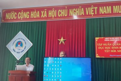 TẬP HUẤN QUẢN LÍ GIÁO DỤC HỌC SINH KHUYẾT TẬT HÒA NHẬP