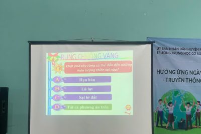 TRUYỀN THÔNG GIẢM NHẸ RỦI RO THIÊN TAI NĂM HỌC 2024-2025